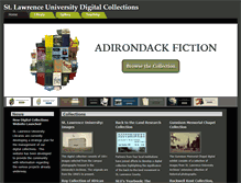 Tablet Screenshot of digitalcollections.stlawu.edu